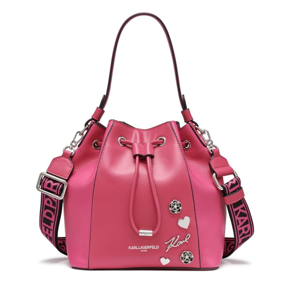 Karl Lagerfeld Pink Bucket Bag - New